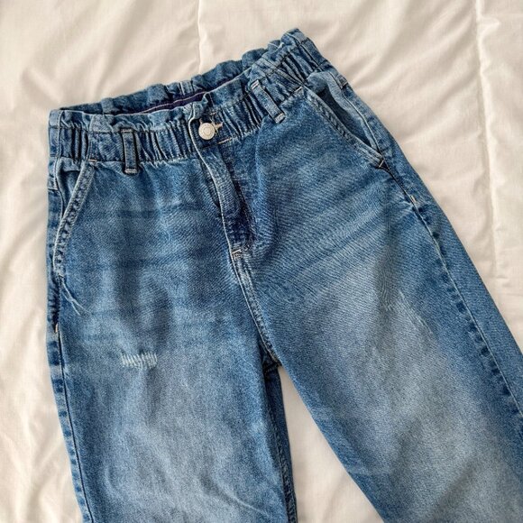 H&M Kids Elastic Waist Medium Wash Relaxed Fit Jeans Size 10-11 - Picture 7 of 9